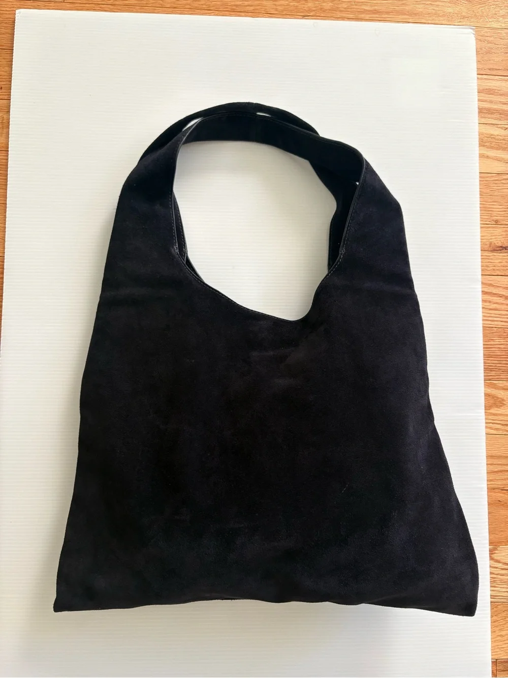 Tory Burch Large Slouchy Suede Shoulder Bag Blue EUC